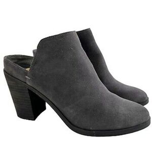 DOLCE VITA NWOT Selene Dark Gray Suede Heeled Mule
